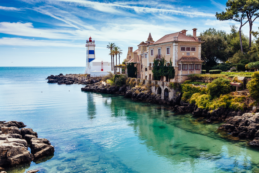 Santa,Marta,Lighthouse,And,Museum,In,Cascais,,Lisbon,District,,Portugal